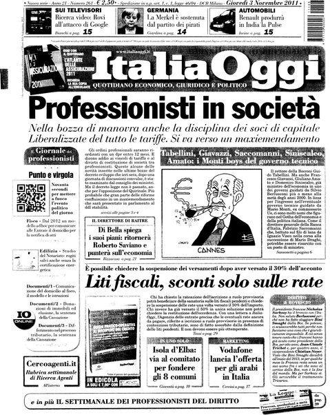 Italia oggi : quotidiano di economia finanza e politica